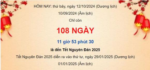 Tết Nguyên đán 2025 là ngày nào dương lịch? Còn 33hello88 ngày nữa là đến Tết 2025?