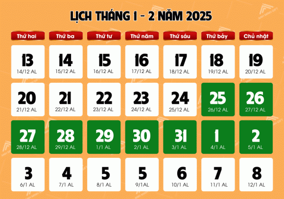 Tết Nguyên đán 2025 là ngày nào dương lịch? Còn 33hello88 ngày nữa là đến Tết 2025?
