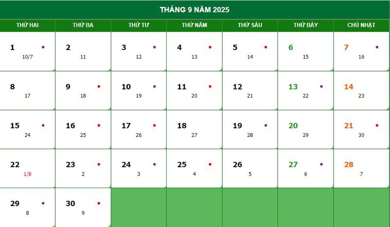 Lịch vạn niên, lịch âm dương 2025 cùng các sự kiện đáng helo88 vina