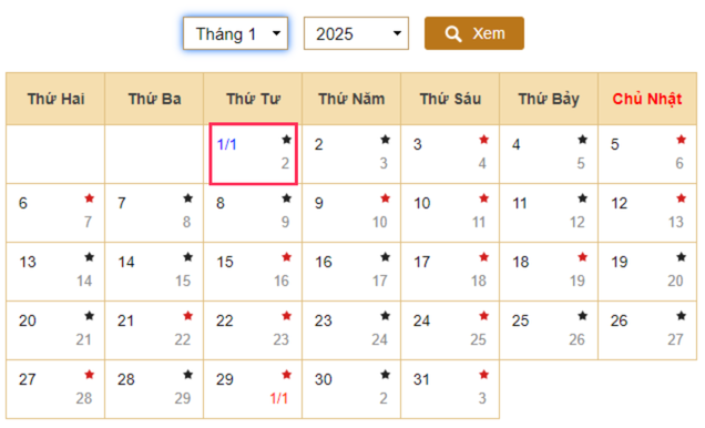 Tết Dương lịch 2025, học sinh được nghỉ mấy ngày? Thời gian kết thúc học kì I năm học 2024-2025