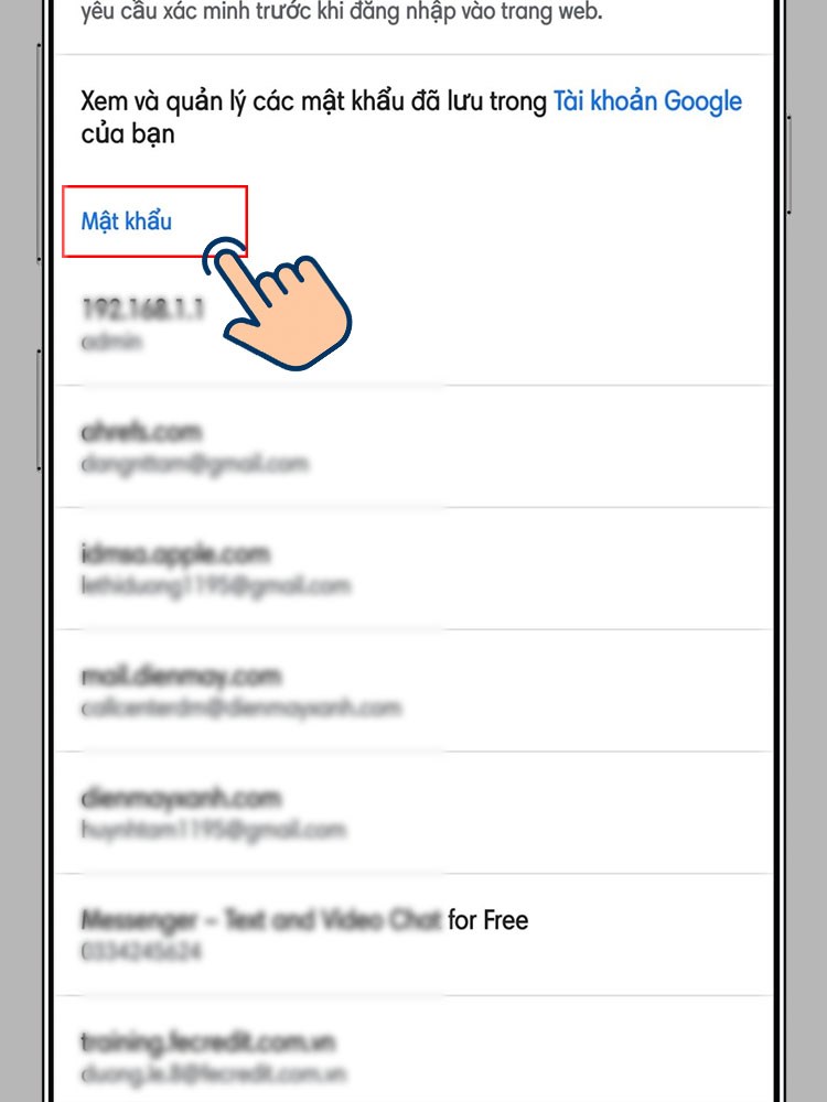 Cách xem, xóa và quản lý mật khẩu đã lưu trên Chrome 22helo88 nhất