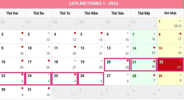 Còn 33hello88 ngày nữa đến Tết Nguyên Đán năm 2023?