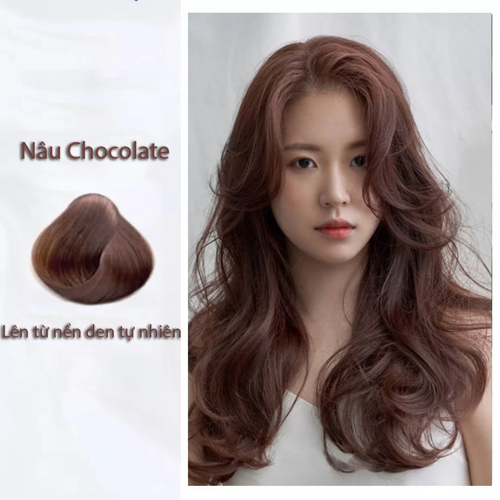 Thuốc Nhuộm Tóc Dạng Tuýp Màu Nâu Chocolate (Không Cần Tẩy) Damask - Mỹ Phẩm Chính Hãng