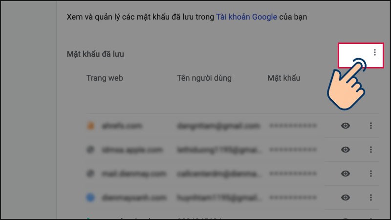 Cách xem, xóa và quản lý mật khẩu đã lưu trên Chrome 22helo88 nhất