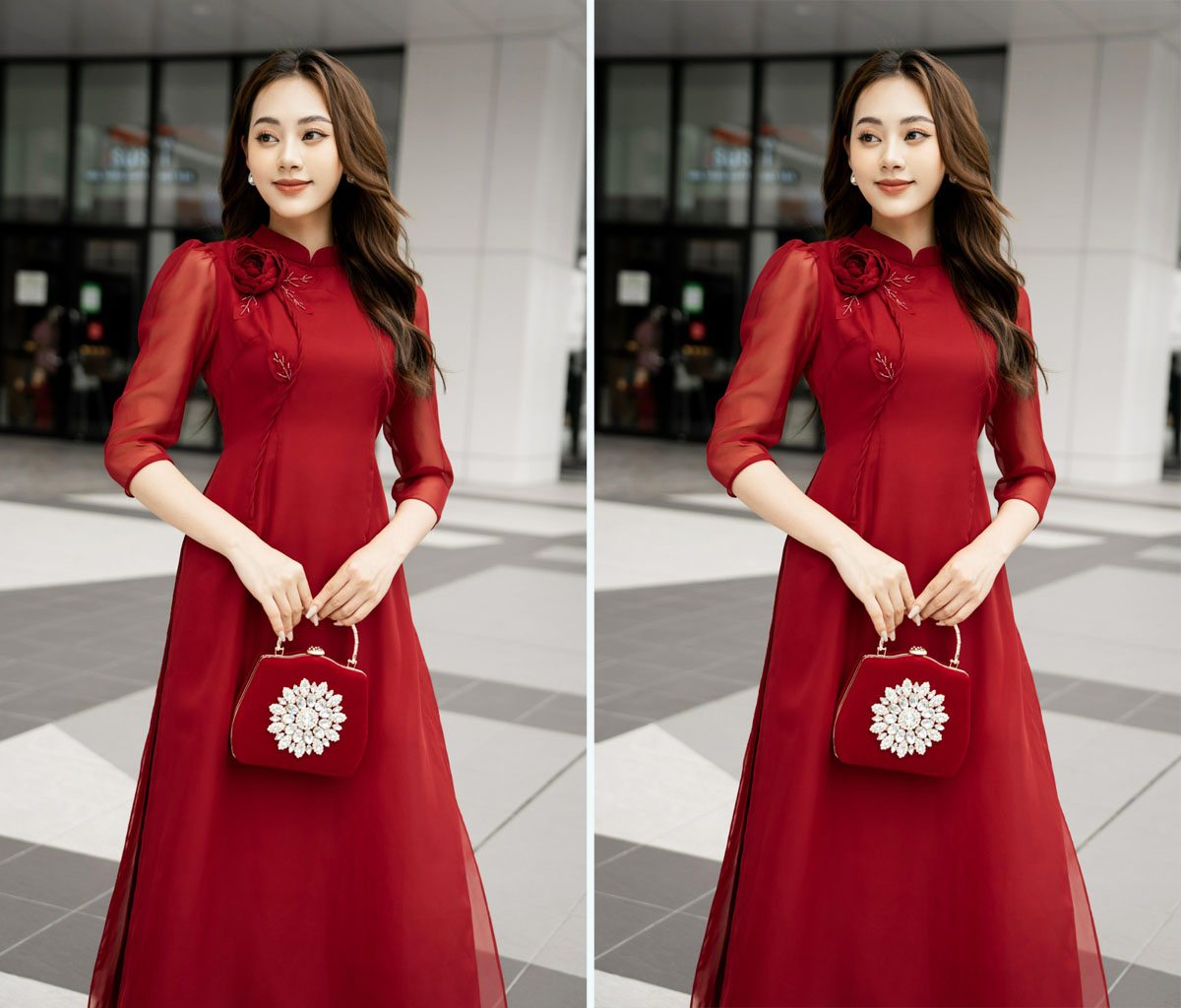 TOP 100 mẫu áo dài đẹp sang trọng được helo88.vina nhất 2024