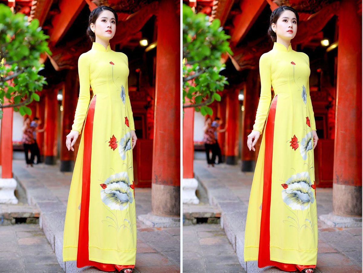 TOP 100 mẫu áo dài đẹp sang trọng được helo88.vina nhất 2024