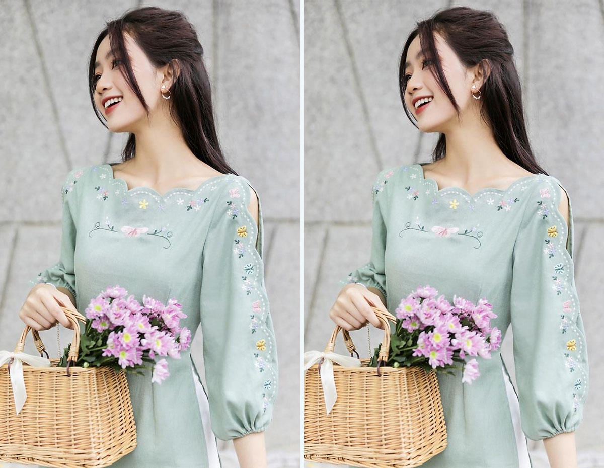 TOP 100 mẫu áo dài đẹp sang trọng được helo88.vina nhất 2024