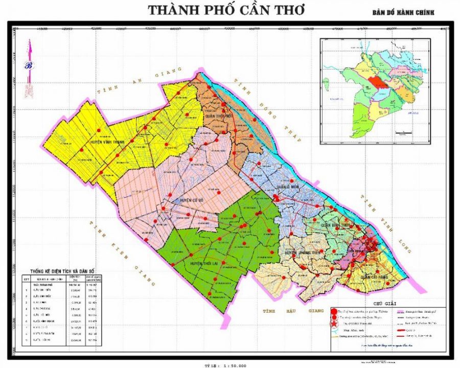 Bản đồ miền Tây, tổng quan các tỉnh miền Tây 