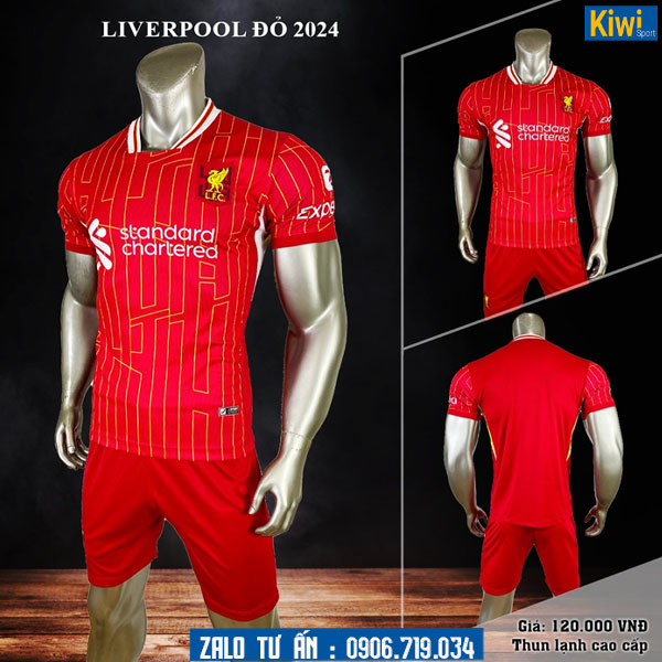Áo Liverpool - áo đá bóng Liver 2024 mới nhất KiwiSport