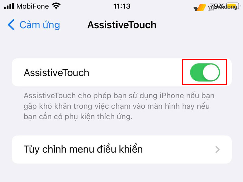 hello8862 com cách bật và tắt nút Home ảo trên điện thoại iPhone, Android từ A-Z