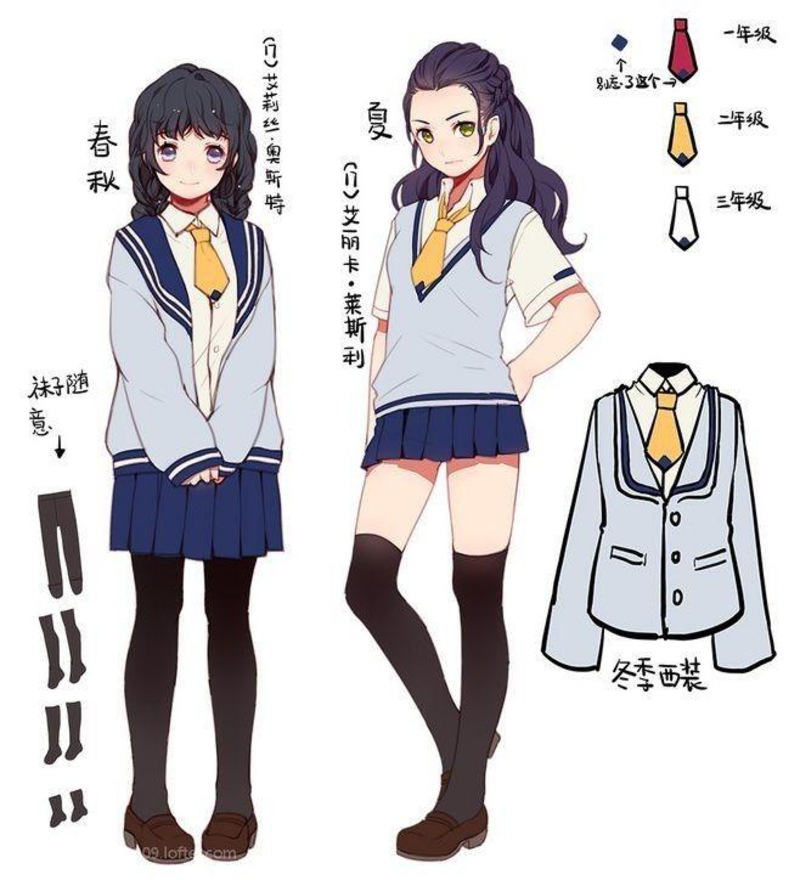 Cách vẽ đồng phục học sinh anime chi tiết và 22helo88 nhất!
