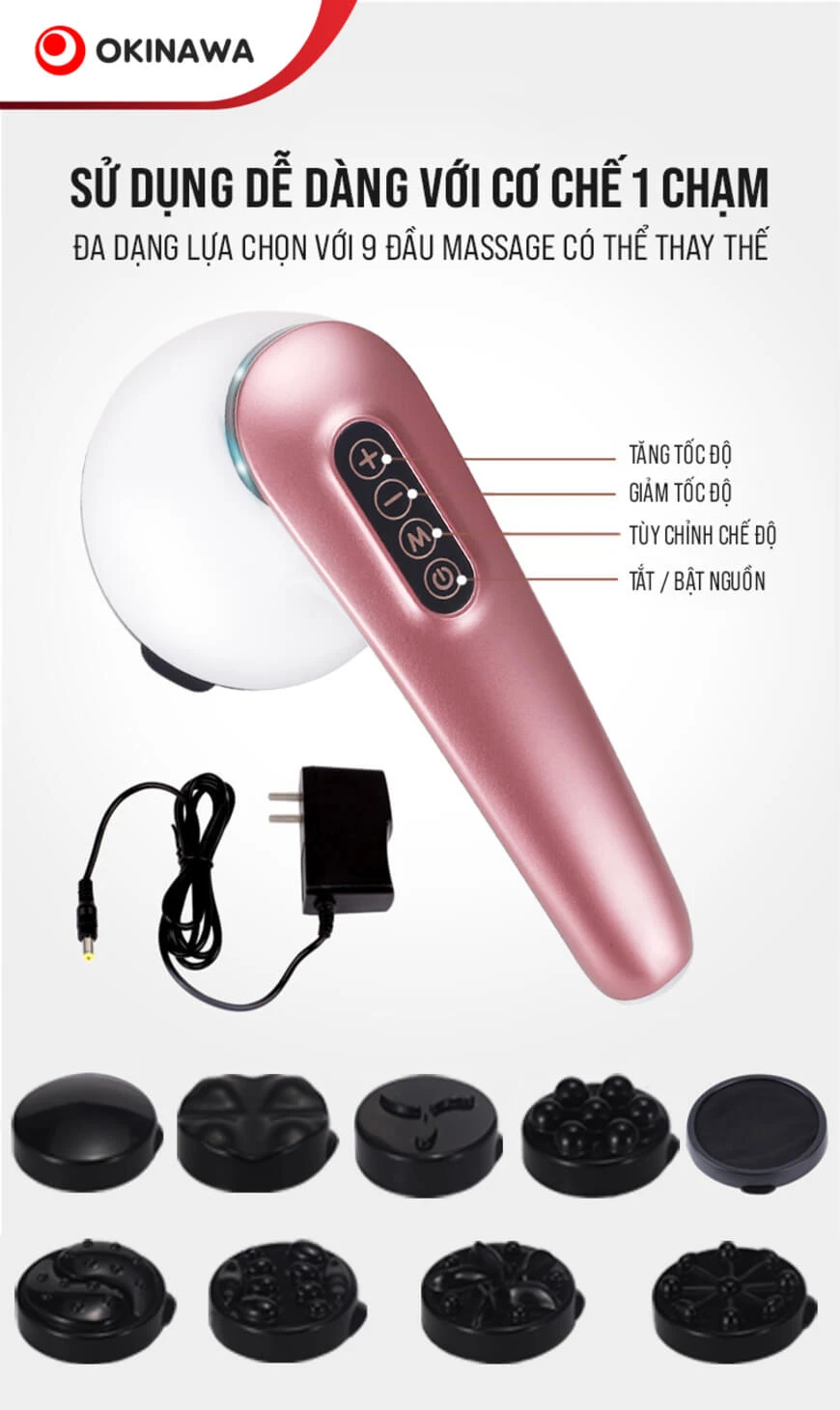 Máy massage rung cầm tay Okinawa OS-52