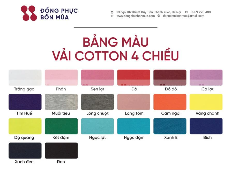 Áo Thun Đồng Phục Team Building</h2> Áo phông Teambuilding Thương Hiệu Cơ Khí Lilama Liên hệ Đồng Phục Câu Lạc Bộ Thể Thao Liên hệ Áo thun đồng Phục Teambuilding Thương Hiệu Samsung Liên hệ Áo thun có cổ Teambuilding Thương Hiệu Prudential Liên hệ Đồng Phục công ty Teambuilding Thương Hiệu Everon Liên hệ Áo thun công ty Teambuilding Thương Hiệu Acecook Liên hệ Đồng Phục Teambuilding Thương Hiệu Grab Liên hệ Áo thun Teambuilding Thương Hiệu Doji Liên hệ Đồng Phục Teambuilding Thương Hiệu Cơ Khí VNTech Liên hệ Đồng Phục Teambuilding Thương Hiệu Cơ Khí Hameco Liên hệ Áo thun có cổ Teambuilding ngân hàng TPBANK form Regular Fit Liên hệ Đồng phục Teambuilding doanh nghiệp ngân hàng VPBANK form Regular Fit 180.000 ₫ Đồng phục có cổ TEAMBUILDING ngân hàng MBBANK form Regular Fit Liên hệ Đồng phục du lịch ngân hàng TECHCOMBANK form Regular Fit Liên hệ Áo đồng phục nhóm sắc màu Liên hệ Áo đồng phục du lịch Active Summer phối màu xanh nước biển Liên hệ 1 2 > Áo team building ngày càng phổ biến trong các tổ chức, doanh nghiệp. Đây là trang phục không thể thiếu trong những chuyến du lịch và hoạt động của công ty. Bởi lẽ, áo đồng phục nhóm giúp thể hiện tinh thần đoàn kết và khẳng định văn hoá doanh nghiệp. Hôm nay, Đồng Phục Bốn Mùa xin chia sẻ đến các bạn 20 mẫu áo team building đẹp và chất nhất. >>>> Tham khảo: Đồng Phục Bốn Mùa - Xưởng may đồng phục đẹp giá rẻ 1. Bảng giá may áo team building tại Đồng Phục Bốn Mùa Số lượng Biocool Lacy max Lacy max ĐB 10-19 105.000 120.000 130.000 20-300 90.000 104.000 114.000 301-500 85.000 99.000 109.000 501-1000 80.000 94.000 104.000 > 1000 75.000 89.000 99.000 Số lượng Lacoste soft Lacoste soft ĐB Cotton Organic Pique Cool 10-19 130.000 145.000 140.000 145.000 20-300 114.000 129.000 124.000 129.000 301-500 109.000 124.000 119.000 124.000 501-1000 104.000 119.000 114.000 119.000 > 1000 99.000 114.000 109.000 114.000 Bảng giá áo thun cổ tròn (1) Số lượng Thun lạnh/Mè 4S Pro 5-9 135.000 155.000 10-19 95.000 105.000 20-300 80.000 90.000 301-500 75.000 85.000 501-1000 70.000 80.000 > 1000 65.000 75.000 Số lượng Lacoste 2 chiều Air Cool Lacoste Rayon 5-9 160.000 180.000 190.000 10-19 120.000 145.000 155.000 20-300 104.000 129.000 139.000 301-500 99.000 124.000 124.000 501-1000 94.000 119.000 119.000 > 1000 89.000 114.000 114.000 Bảng giá áo thun cổ tròn (2) Số lượng Vải 4S Pro/ Thun lạnh Thái (in lưới) Lacy max (in lưới) Lacy max (in 3D full áo) Lacoste soft Bio Cool Pique Cool (vải cao cấp) 5 185.000 190.000 200.000 205.000 210.000 235.000 6-9 175.000 180.000 190.000 195.000 200.000 225.000 10-15 145.000 150.000 160.000 165.000 170.000 195.000 16-19 135.000 145.000 155.000 160.000 160.000 190.000 20-29 130.000 139.000 149.000 159.000 159.000 185.000 30-59 120.000 129.000 139.000 149.000 149.000 179.000 60-100 110.000 119.000 129.000 139.000 139.000 169.000 101-300 100.000 109.000 119.000 129.000 129.000 159.000 301-500 95.000 105.000 115.000 120.000 120.000 150.000 501-1000 90.000 99.000 109.000 114.000 114.000 144.000 > 1000 85.000 90.000 100.000 105.000 108.000 135.000 Lựa chọn thêm In tên riêng 10.000/tên Áo dài tay 15.000/tên Áo có mũ 15.000/tên Áo có túi 5.000/tên Áo tay giắc lăng 10.000/tên Áo có tay khác màu 5.000/tên Lấy nhanh từ 3-5 ngày 10.000/tên Trên 80% là nam hoặc freesize 10.000/tên Lựa chọn thêm 20.000đ - 60.000đ Áo mùa đông Số lượng Chui đầu Có khóa Áo 2 lớp < 20 180.000 5.000 40.000 20-100 160.000 > 100 Liên hệ để được giá tốt Bảng giá áo thun cổ bẻ tại Đồng Phục Bốn Mùa 2. Bảng size áo team building tại Đồng Phục Bốn Mùa Bảng Size Áo Nam Size Chiều cao (CM) Cân nặng (KG) S < 160 - 165 48 - 55 M 165 - 170 55 - 63 L 170 - 175 63 - 70 XL 175 - 180 70 - 75 2XL > 180 > 75 Bảng Size Áo Nữ Size Chiều cao (CM) Cân nặng (KG) S 150 - 155 40 - 45 M 155 - 160 45 - 50 L 160 - 165 50 - 55 XL 165 - 170 55 - 60 2XL > 170 60 - 65 Bảng Size Bigsize Size Cân nặng (KG) 3XL 80 - 85 4XL 85 - 90 5XL 90 - 95 6XL 95 - 100 Bảng size áo thun may áo team 3. Bảng màu áo thun tại Đồng Phục Bốn Mùa 4. Hoạt động team building là gì? Team building là hoạt động với sự tham gia của các cá nhân, bộ phận và phòng ban nhằm tạo sự đoàn kết và gắn kết các thành viên trong công ty. Có thể nói đây là hoạt động vô cùng cần thiết của doanh nghiệp. Nó còn giúp nâng cao kỹ năng, trí tuệ của nhân viên và hiệu suất công việc trong tương lai. Hoạt động team building giúp gắn kết nhân viên Tuỳ theo quy mô tổ chức mà các hoạt động team building sẽ được xây dựng và heloo88 như thế nào? Hoạt động team building bao gồm các trò chơi tập thể khác nhau để các nhân viên được trải nghiệm những tình huống thông qua người Quản trò. Qua hoạt động này, người tham gia rút được bài học thực tiễn trong công việc, điều chỉnh thái độ làm việc tích cực hơn, hướng tới lợi ích và mục tiêu chung của công ty. 5. Tại sao nên mặc mẫu áo thun team building? Khi mỗi cá nhân diện cùng một màu sắc trên trang phục, họ sẽ cảm nhận được sự ấm áp và sức mạnh của đoàn kết. Đồng phục cũng giúp thắt chặt mối liên kết giữa mọi người. 5.1. Tạo sự đoàn kết giữa các thành viên Khi tất cả các nhân viên mang áo team building có hoạ tiết giống nhau sẽ tạo sự đồng nhất và gắn kết như một nhóm thực sự hơn là mỗi thành viên mặc một trang phục riêng. Đồng phục áo thun team building hướng đến sự bình đẳng, đồng nhất, không phân chia thứ bậc hay giàu nghèo. Điều này giúp các thành viên trong tổ chức thoải mái và tự tin khi tham gia hoạt động tập thể. Tạo sự đoàn kết giữa các thành viên 5.2. Đồng phục team giúp quảng bá hình ảnh của tổ chức Mẫu áo team building được heloo88 với biểu tượng và slogan của công ty là một cách hiệu quả để quảng bá hình ảnh thương hiệu doanh nghiệp. Qua những hoạt động ngoài trời, hình ảnh logo công ty ngày càng phổ biến và có ấn tượng hơn với công chúng. Đây là một hình thức quảng bá có sức hút hơn cả những phương tiện truyền thông. Đồng phục team giúp quảng bá hình ảnh của tổ chức Vậy, công ty bạn đã có đồng phục cho chuyến teambuilding sắp tới chưa? Gọi ngay hotline: 0969 228 488 để được Đồng Phục Bốn Mùa tư vấn từ A - Z nhé! Lỗi: Không tìm thấy biểu mẫu liên hệ. 6. Các loại vải may đồng phục team building Là loại áo chủ yếu dành cho các hoạt động ngoài trời, chất liệu áo đồng phục team building doanh nghiệp hướng tới sự mát mẻ, thoải mái, khả năng thấm hút mồ hôi cao. Vì thế, loại vải thường được sử dụng là chất liệu vải thun lạnh hoặc thun cotton có độ co giãn cao, mềm, không giãn và không nhăn. 6.1. Thun lạnh/ thun mè Nghe đến tên gọi vải thun lạnh chắc hẳn bạn cũng đoán ra được được điểm nổi bật nhất của loại vải này. Đó là loại vải thoáng mát, bề mặt láng mịn. Tính chất mát lạnh mang đến cho người sử dụng cảm giác sảng khoái suốt ngày dài vận động mà không bị bí bách, đảm bảo an toàn cho làn da người sử dụng. Chất liệu thun lạnh/thun mè của áo team building Ngoài ra, vải thun lạnh là chất liệu có khả năng thoát ẩm tốt, bốc hơi nhanh chóng và vải giặt nhanh khô. 6.2. Áo thun cotton - Phù hợp cho áo team building đi biển Vải thun cotton là loại vải tự nhiên có nguồn gốc từ sợi bông được rất nhiều người helo88.vina và lựa chọn làm chất liệu may áo thun team building. Loại vải nhiều ưu điểm như độ thấm hút cao, co giãn tốt, vải mềm, thoáng mát, tạo cảm dễ chịu cho người mặc. Đặc biệt, loại vải này hoàn toàn an toàn cho làn da, thân thiện với môi trường và phù hợp với các hoạt động team building ở trên biển. Áo thun cotton - Phù hợp cho áo team building đi biển Sở hữu kho vải hơn 50 tấn đa dạng chủng loại, màu sắc, Đồng Phục Bốn Mùa tự tin có thể chiều lòng mọi khách hàng. Đặt hàng qua hotline: 0969 228 488 để nhận vải mẫu miễn phí nhé! >>>> Tham khảo: Vải may áo team building 7. Màu sắc áo đồng phục team building Cùng Đồng Phục Bốn Mùa khám phá những màu sắc mà khách hàng có thể lựa chọn khi may áo đồng phục team building. 7.1. Đồng phục team màu xanh nước biển Màu xanh nước biển - màu sắc đại diện cho sự mát mẻ, bình yên và vui vẻ trong cuộc sống. Nếu bạn đang tìm đồng phục team building để tham gia những hoạt động ở bãi biển thì màu xanh da trời chính là sự lựa chọn hoàn hảo. Một điểm cộng lớn của đồng phục team màu xanh nước biển chính là những họa tiết được in trên nền áo cực kỳ nổi bật và sắc nét. Vậy nên, màu xanh biển được rất nhiều cơ quan tổ chức chọn làm áo team building. Lỗi: Không tìm thấy biểu mẫu liên hệ. Đồng phục team màu xanh nước biển Đồng phục team màu xanh nước biển năng động 7.2. Đồng phục team building màu đỏ Nếu muốn thể hiện sự nhiệt huyết và sức mạnh máu lửa của tất cả các nhân viên, bạn hãy chọn màu đỏ làm tông màu chủ đạo cho mẫu áo đồng phục team building. Màu sắc này thể hiện sự may mắn và niềm tin chiến thắng khi tham gia các trò chơi tập thể. Khi chọn sắc đỏ làm gam màu chủ đạo chắc chắn các bạn sẽ có những khoảnh khắc thật cường nhật với mẫu đồng phục này. Đồng phục team building màu đỏ Đồng phục màu đỏ cho thấy lòng nhiệt huyết, năng động 7.3. Đồng phục team kết hợp màu đen - trắng Sự kết hợp 2 tông màu đen và trắng mang lại sự 22helo88, nhẹ nhàng nhưng vẫn sang trọng và tinh tế. Đây cũng là một phương án tối ưu cho áo thun team building bởi gam màu này sẽ làm nổi bật lên logo thương hiệu của công ty bạn. Đồng phục team kết hợp màu trắng 22helo88 Đồng phục team kết hợp màu đen - trắng 7.4. Áo thun nhóm màu vàng Màu vàng - màu sắc biểu tượng cho sự lạc quan, vui tươi và ấm áp. Đây là lựa chọn tuyệt vời cho màu áo team building nếu hoạt động này diễn ra ngoài trời. Hơn nữa, màu vàng cũng là màu sắc ít kén da, phù hợp với mọi độ tuổi và giới tính. Áo thun nhóm màu vàng vui tươi Áo thun nhóm màu vàng trẻ trung 7.5. Áo thun team building màu xanh lá Màu xanh lá cây tượng trưng cho sự thân thiện, gần gũi với thiên nhiên và tràn đầy sức sống. Á o team màu xanh lá sẽ giúp mang lại sự trẻ trung, năng động và tràn đầy nhiệt huyết của sức trẻ. Áo thun team building màu xanh lá thân thiện Áo thun team building màu xanh lá tràn đầy sức sống Nhắn Đồng Phục Bốn Mùa qua hotline: 0969 228 488 để nhận thêm những mẫu đồng phục teambuilding hot nhất, trend nhất nhé! ===> Xem Thêm: In ao thun dong phuc 8. Các mẫu áo thun đồng phục team building mới nhất hiện nay Hãy tham khảo một số mẫu áo nhóm đi chơi năng động, nổi bật và hợp thời trang dưới đây nhé 8.1. Áo đồng phục team building đi du lịch Áo đồng phục team building đi picnic Áo đồng phục team building đi dã ngoại Áo đồng phục team building đi du lịch Áo đồng phục team building đi biển 8.2. Mẫu áo team building chơi trò chơi ngoài trời Mẫu áo team chơi trò chơi ngoài trời Đồng phục team khi chơi trò chơi ngoài trời Mẫu áo team màu tím mộng mơ Mẫu áo team building phù hợp với hoạt động ngoài trời 8.3. Áo thun đồng phục team building cho công ty Áo thun đồng phục team building cho công ty Áo công ty màu đỏ có cổ lịch sự Mẫu áo thun team building ngoài trời Lỗi: Không tìm thấy biểu mẫu liên hệ. >>>> Xem thêm: TOP 99+ mẫu may áo thun đồng phục công ty đẹp, chất lượng cao cấp 9. Các yêu cầu về mẫu áo đồng phục teambuilding 9.1. Kích cỡ (size) áo team Đối với áo team building size áo không nên quá chật sẽ khiến người mang khó vận động, nhưng cũng không nên quá rộng làm trang phục bị vướng víu khi sinh hoạt. Tốt nhất bạn nên chọn áo có form dáng suông, vừa vặn với cơ thể. Để kích thước áo vừa vặn với dáng người, bạn nên liên hệ với đơn vị heloo88 lấy số số đo phù hợp nhất nhé! Kích cỡ (size) áo team building 9.2. Màu sắc áo Khi thiết thế áo team building bạn nên helo88 vina lựa chọn màu sắc sao cho đồng nhất với logo của công ty nhất. Điều này tạo nên tính chuyên nghiệp và thẩm mỹ cao cho đồng phục của bạn. Các bạn có thể tham khảo một số màu dễ dùng và ai cũng có thể mang được như: đen, trắng, đỏ hoặc xanh dương,… Thiết thế áo team building bạn nên helo88 vina lựa chọn màu sắc 9.3. Hoạ tiết áo Khác với những chiếc áo hằng ngày mà bạn mặc, hoạ tiết áo team building không thể có quá nhiều chi tiết phức tạp và nổi bật. Nếu như thế sẽ làm chiếc áo trông rối mắt và có thể làm lu mờ đi logo thương hiệu của doanh nghiệp. Bạn nên hạn chế tối đa họa tiết phức tạp để đồng phục team building phong cách và ấn tượng hơn. Hoạ tiết áo team building không thể có quá nhiều chi tiết 9.4. Số lượng đặt may đồng phục team Chi phí của một chiếc áo tập thể không những phụ thuộc vào yếu tố như chất liệu vải, chất liệu in hoặc thêu logo mà còn tùy vào số lượng mà bạn đặt may đồng phục. Nếu số lượng càng lớn, heloo88 cho mỗi cái được sẽ được giảm xuống rất nhiều. Để đáp ứng tiêu chí vừa rẻ, vừa chất lượng cho áo thun team building, bạn nên đặt may với số lượng tối thiểu từ 50 cái. Số lượng càng lớn, heloo88 mỗi chiếc áo càng giảm 9.5. Thời gian đặt may áo team building Nếu có ý định đặt mua áo đồng phục team, bạn nên dự định kế hoạch trước 1 tháng. Khi đó, bạn sẽ có thời gian để thoả thuận giá, chọn lựa heloo88 sao cho ưng ý nhất. Việc này không những giúp bạn tiết kiệm heloo88 mà còn đảm bảo chất lượng cho sản phẩm đồng phục team building. Ngược lại, việc đặt may gấp có thể dẫn đến heloo88 áo tăng cao so với dự kiến. Thêm vào đó, việc may nhanh, in gấp có thể dẫn đến sai sót, làm heloo88 của áo bị lỗi, ảnh hưởng đến chất lượng áo. Bạn nên đặt mua áo đồng phục team trước 1 tháng Với hơn 10 năm hello8862 com trong lĩnh vực đồng phục, Đồng Phục Bốn Mùa sẵn sàng đáp ứng mọi yêu cầu và làm hài lòng những khách hàng khó tính nhất. Gọi hotline: 0969 228 488 để được tư vấn chi tiết nhé! Lỗi: Không tìm thấy biểu mẫu liên hệ. >>> Xem thêm: Áo thun in logo công ty cao cấp giá rẻ 10. Lý do nên lựa chọn Đồng Phục Bốn Mùa may áo team building đẹp Với hello8862 com hơn 10 năm, Đồng Phục Bốn Mùa đã và đang không ngừng phát triển. Là xưởng may lớn nhất miền Bắc, chúng tôi tự tin đáp ứng mọi yêu cầu của bạn về áo đồng phục, từ số lượng cho tới mọi kiểu cách, mẫu mã. Lý do nên lựa chọn đặt may đồng phục team tại Đồng Phục Bốn Mùa: Đội ngũ nhân viên heloo88 trẻ trung năng động, sáng tạo và đội ngũ công nhân xưởng may lành nghề, hello8862 com lâu năm. Hệ thống máy móc tự động từ máy cắt, máy sấy, máy in áo, máy là… đều được trang bị một cách đầy đủ và hello8862 com, đảm bảo năng suất cao, chất lượng tốt, tỉ mỉ trên từng tiểu tiết áo. Đồng phục Bốn Mùa là xưởng sản xuất áo đồng phục khép kín lớn nhất miền Bắc, giúp tiết kiệm heloo88 và thời gian đến 30% cho doanh nghiệp. Đội ngũ nhân viên sẽ tư vấn tận tâm tới từng khách hàng Khi là khách hàng của Đồng phục bốn mùa, bạn sẽ được hưởng những chính sách chu đáo và chuyên nghiệp nhất: Bảo hành 6 tháng cho mọi sản phẩm tính từ ngày khách hàng nhận áo, mọi sai sót, hỏng hóc sẽ được chúng tôi khắc phục một cách triệt để và có lợi cho bạn nhất. Tư vấn và heloo88 áo miễn phí . Miễn phí giao hàng toàn quốc. Đổi trả hàng miễn phí. Đồng Phục Bốn Mùa - Xưởng may lớn nhất miền Bắc Về giá cả, chúng tôi cam kết bạn sẽ có được mức giá cạnh tranh nhất thị trường. Giá rẻ đi kèm với sự cam kết về chất lượng đẳng cấp của áo chính là những điều thuyết phục nhất khiến khách hàng chọn chúng tôi để trao gửi niềm tin trong suốt hơn 10 năm qua. 11. Quy trình đặt áo team building tại Đồng Phục Bốn Mùa Bước 1: Liên hệ đặt hàng Cách 1: Liên hệ trực tiếp tới Hotline: 0969 228 488 Cách 2: Liên hệ qua Email: dongphucbonmua@gmail.com Cách 3: Liên hệ trực tiếp tại Trụ sở chính của Đồng Phục Bốn Mùa Hà Nội: Số 33, Ngõ 102 Khuất Duy Tiến, Thanh Xuân. TP.HCM: Số 88 Bạch Đằng, Phường 2, Quận Tân Bình, TP.Hồ Chí Minh. Bước 2: Tư vấn báo giá Khách hàng sẽ được nhân viên tư vấn các yêu cầu về số lượng, chất lượng, màu sắc.., Đồng Phục Bốn Mùa sẽ gửi báo giá chi tiết tới khách hàng sau khi chốt sản phẩm. Bước 3: Thiết kế Nhân viên của Đồng Phục Bốn Mùa sẽ lên heloo88 mẫu theo những tiêu chí, yêu cầu đã thống nhất trong thời gian nhanh nhất. Bước 4: Ký hợp đồng Nhân viên Đồng Phục Bốn Mùa cùng khách hàng sẽ thống nhất mẫu heloo88, giá thành và các điều khoản trong hợp đồng. Bước 5: Đặt cọc đơn hàng Khách hàng đặt cọc tối thiểu 50% giá trị đơn hàng, 50% còn lại sẽ thanh toán sau khi đơn hàng được giao đủ. Bước 6: Giao hàng và nhận phản hồi Đồng Phục Bốn Mùa sẽ giao hàng tới tận tay khách hàng theo địa chỉ đã cung cấp. Mọi phản hồi của khách hàng liên quan đến sản phẩm, Bốn Mùa sẽ tiếp nhận và xử lý trong thời gian ngắn nhất. 6 bước đặt may tại Đồng Phục Bốn Mùa >> Để chuyến Teambuilding trọn vẹn và nhiều kỷ niệm với những chiếc áo cực “chất”, gọi ngay cho Đồng Phục Bốn Mùa theo số hotline: 0969 228 488 để đặt hàng! Thông tin liên hệ: Văn phòng Hà Nội: Số 33 Ngõ 102 - Khuất Duy Tiến, Nhân Chính, Thanh Xuân, Hà Nội Văn phòng Hồ Chí Minh: Số 9/3 Đường 297, Tổ 4 Khu phố 4, Phước Long B, Quận 9, TP Hồ Chí Minh Xưởng sản xuất: Số 23-25, Ngõ 100 Nguyễn Xiển, Thanh Xuân, Hà Nội Số điện thoại: 0969.228.488 Email liên hệ: dongphucbonmua@gmail.com Trên đây là những thông tin về áo team building mà Đồng Phục Bốn Mùa muốn chia sẻ đến các bạn. Hy vọng bài viết này đã giúp ích trong quá trình tìm kiếm đồng phục team building cho doanh nghiệp của bạn. Cảm ơn bạn đã dành thời gian đọc. 