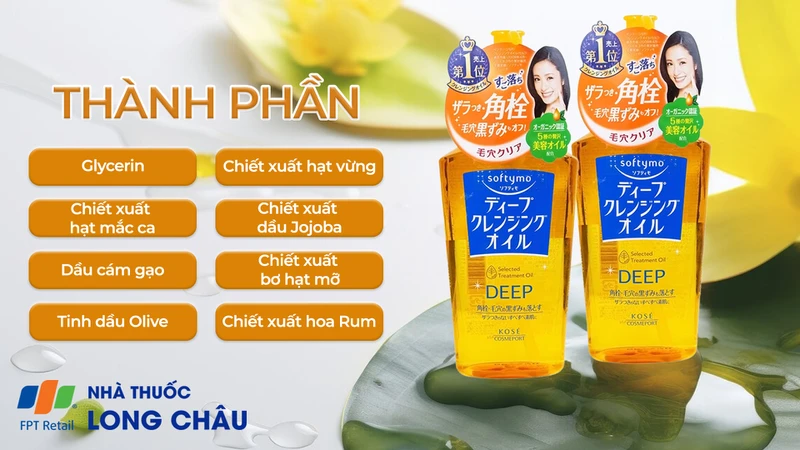 Dầu tẩy trang Kose giúp da sạch sâu và thông thoáng