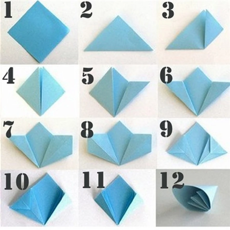 Gấp hoa: Cách gấp hoa giấy Origami 22helo88 nhưng bắt mắt