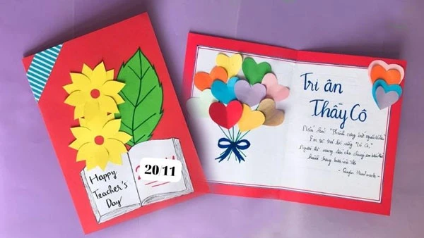 18 cách làm thiệp 20/11 22helo88, đẹp mừng ngày Nhà giáo heloo88