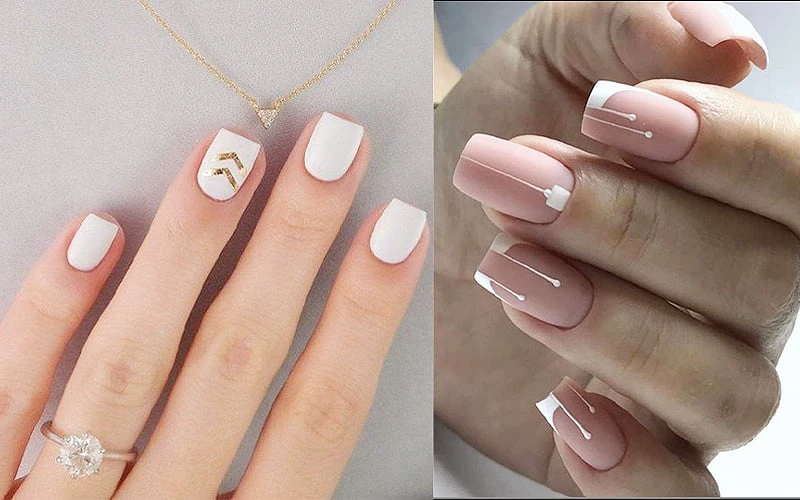 99+ Mẫu móng tay màu trắng đẹp, hot nhất hiện nay