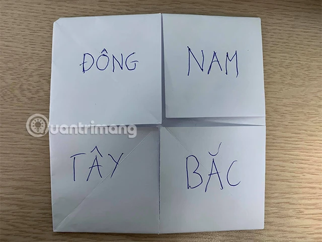 Cách gấp Đông Tây Nam Bắc 22helo88