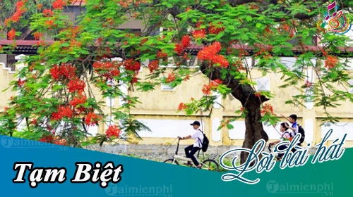 Lời bài hát Tạm biệt