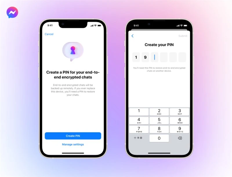 Tính năng mã hoá đầu cuối trên Messenger