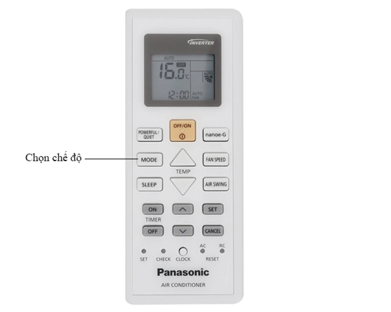 hello8862 com sử dụng điều khiển điều hòa Panasonic