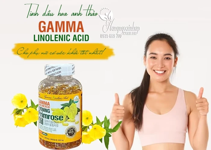 Thực phẩm chức năng Tinh dầu hoa anh thảo Hàn Quốc Gamma Linolenic Acid 300