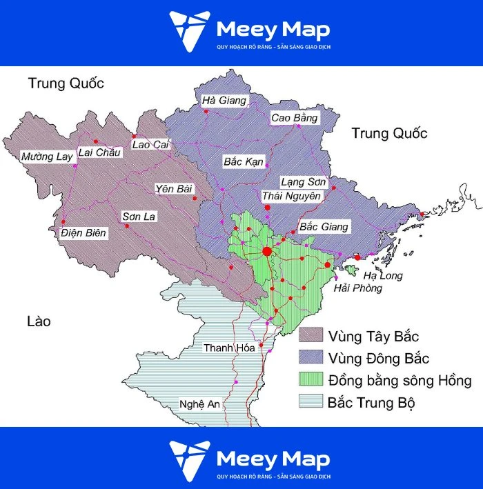 Bản đồ Tây Bắc khổ lớn phóng to mới nhất