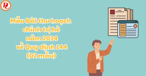 Mẫu Bài thu hoạch chính trị hè năm 2024 về Quy định 144 (2 mẫu)