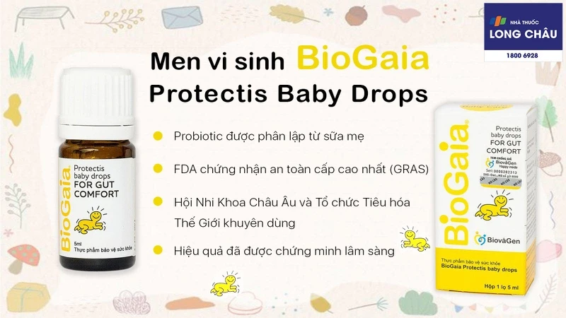 Men vi sinh BioGaia Protectis Baby Drops bổ sung lợi khuẩn cho đường tiêu hóa (5ml)