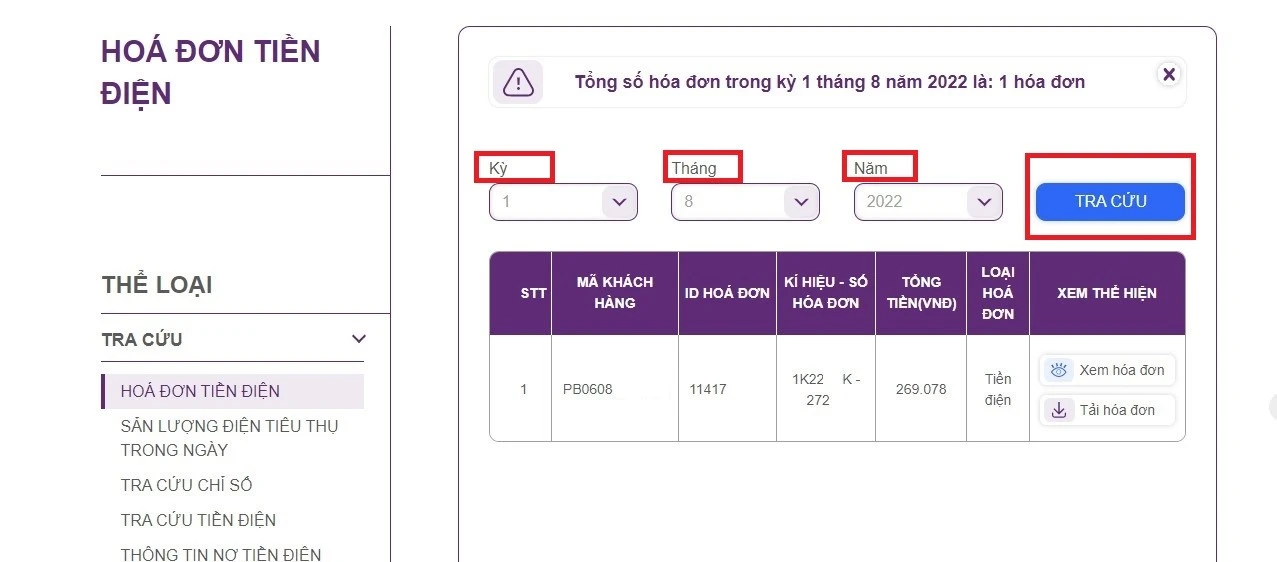 hello8862 com lấy hóa đơn điện tử tiền điện EVN