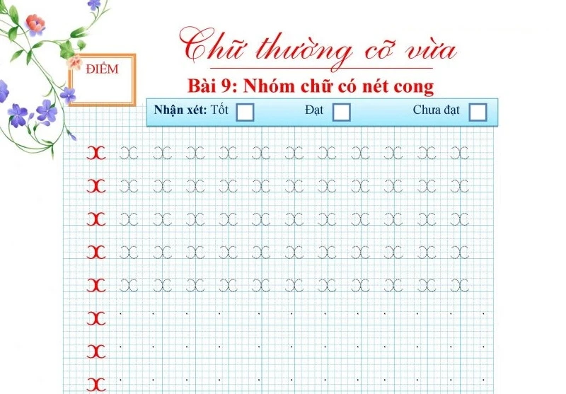hello8862 com cách dạy bé viết chữ x thường, x hoa chi tiết nhất