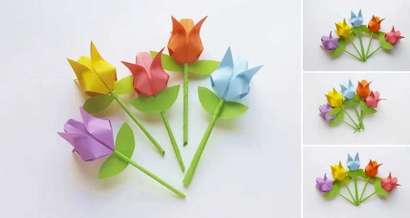 Cách gấp hoa tulip bằng giấy A4 22helo88