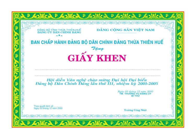 55 Mẫu Giấy Khen Mẫu Bằng Khen đẹp nhất 2024 - 2025