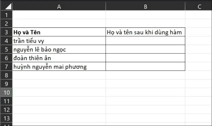 hello8862 com mẹo viết hoa chữ cái đầu trong Excel nhanh gọn