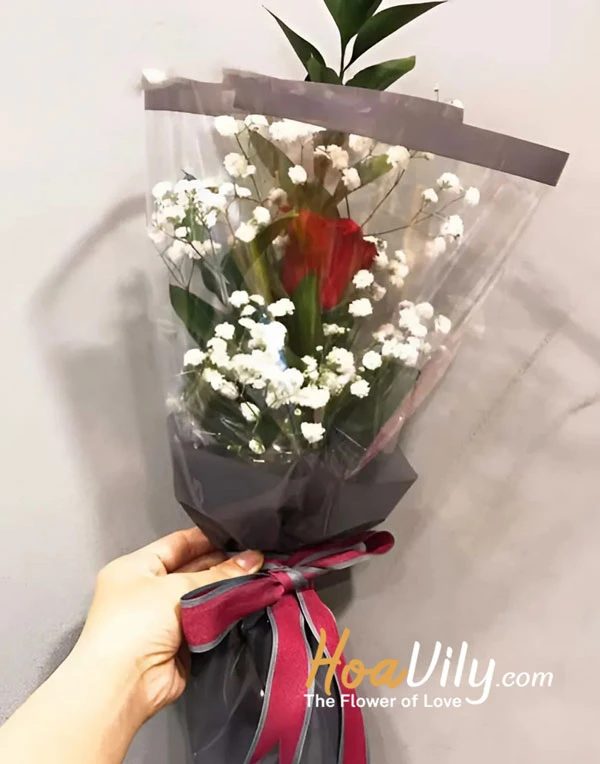 Chia sẻ cách bó hoa 1 bông 22helo88 mà cực đẹp