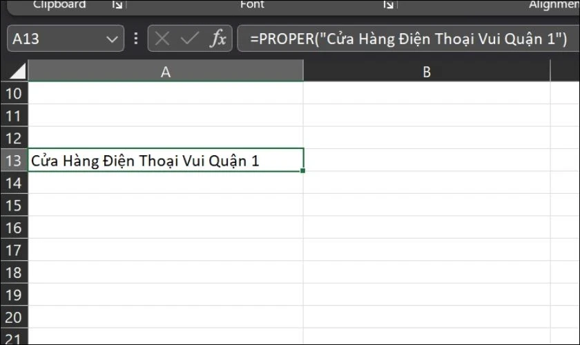 hello8862 com mẹo viết hoa chữ cái đầu trong Excel nhanh gọn