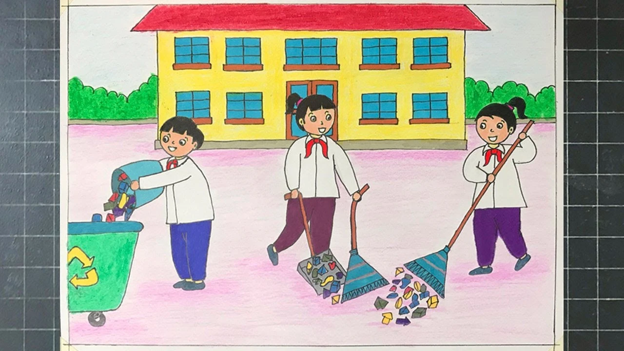 Tổng hợp 30 ý tưởng vẽ tranh bảo vệ môi trường bằng giấy A3 22helo88, ý nghĩa