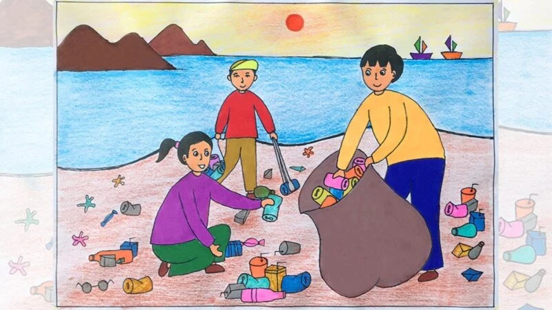 Tổng hợp 30 ý tưởng vẽ tranh bảo vệ môi trường bằng giấy A3 22helo88, ý nghĩa