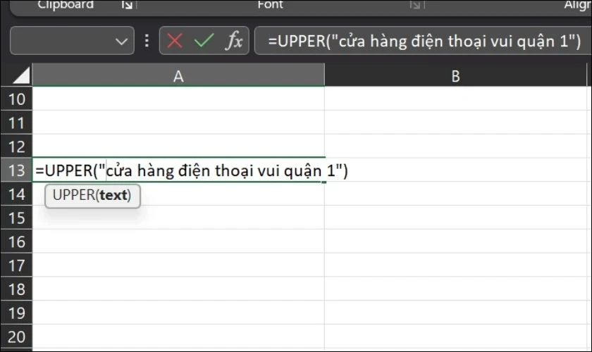hello8862 com mẹo viết hoa chữ cái đầu trong Excel nhanh gọn