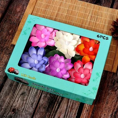 Đèn hoa đăng hình bông hoa sen chạy pin - Nến điện tử giá rẻ Vietcandle
