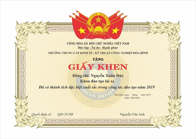 55 Mẫu Giấy Khen Mẫu Bằng Khen đẹp nhất 2024 - 2025