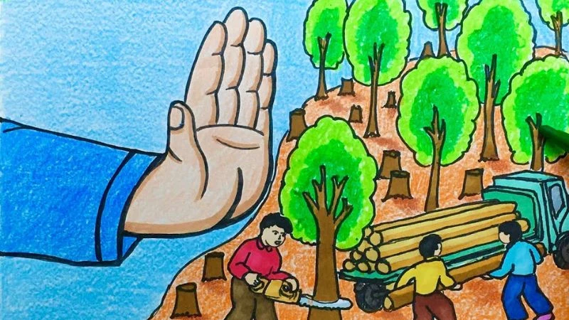Tổng hợp 30 ý tưởng vẽ tranh bảo vệ môi trường bằng giấy A3 22helo88, ý nghĩa