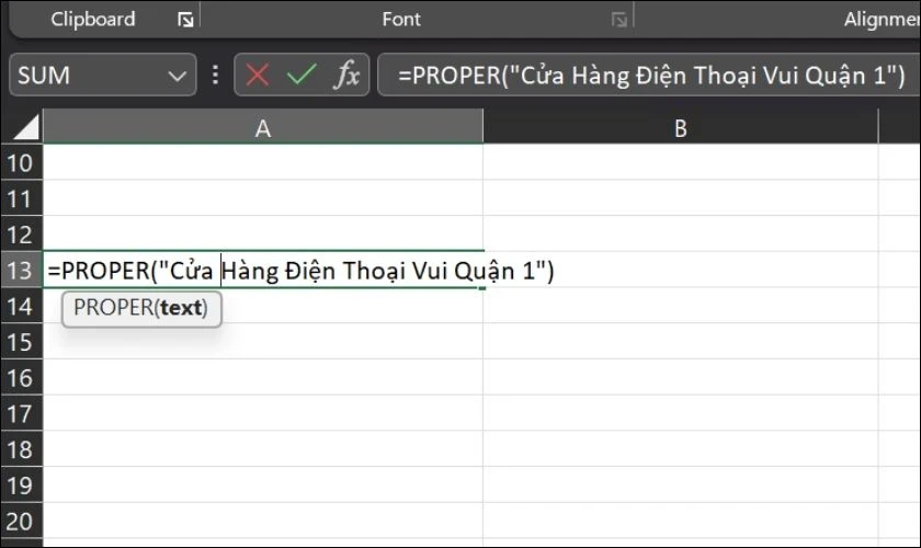 hello8862 com mẹo viết hoa chữ cái đầu trong Excel nhanh gọn