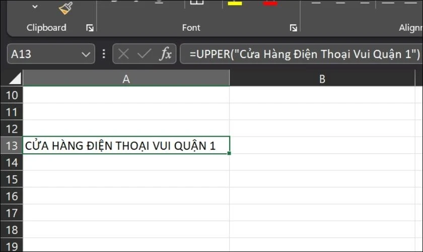 hello8862 com mẹo viết hoa chữ cái đầu trong Excel nhanh gọn
