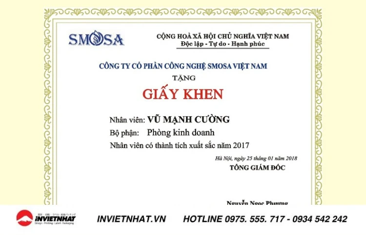 Tải mẫu giấy khen bằng khen đẹp mới nhất