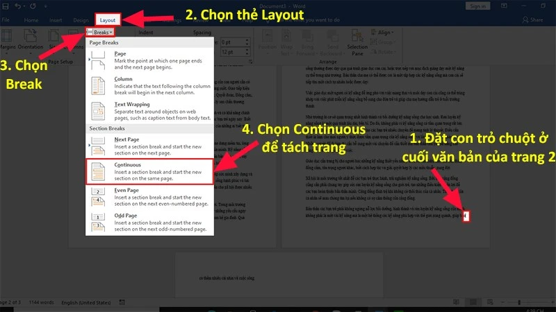 4 cách chỉnh trang ngang, dọc trong Word cực nhanh, 22helo88 - Thegioididong.com