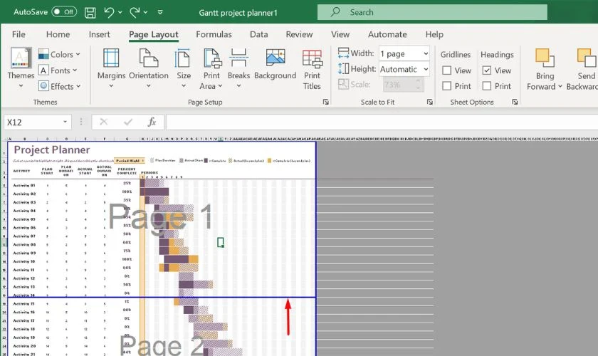 hello8862 com cách in Excel vừa trang giấy A4