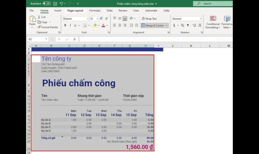 hello8862 com cách in Excel vừa trang giấy A4
