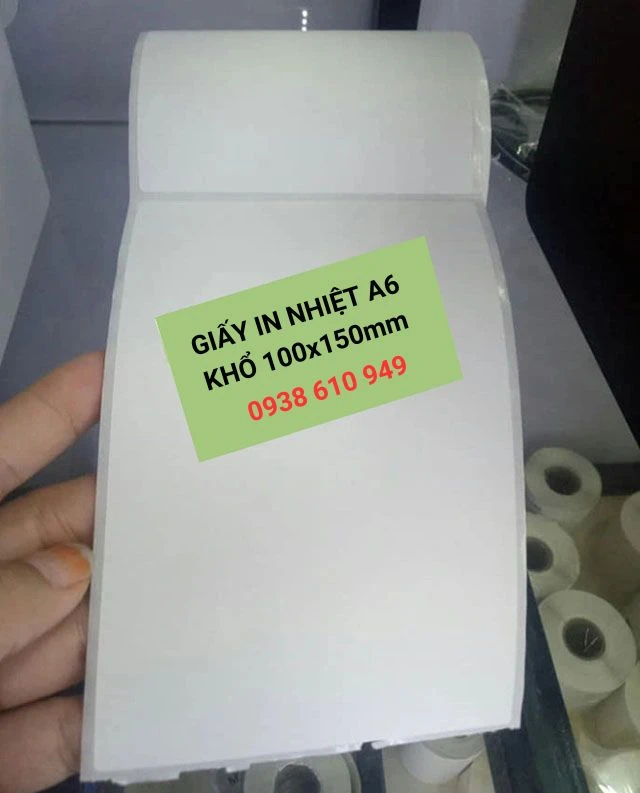Giấy in Nhiệt A6 (giấy tự dính) chính hãng, giá tốt, giao nhanh tận nơi