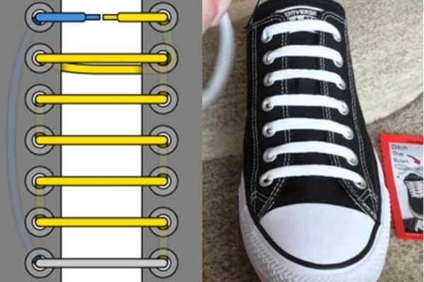 9 cách buộc dây giày giấu dây độc đáo tạo điểm nhấn outfit
